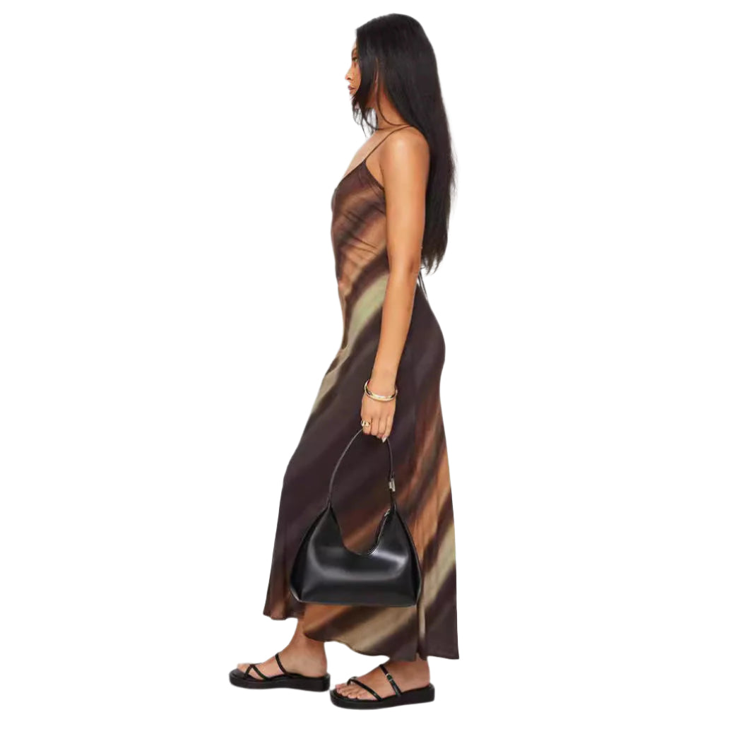 Natalia - Elegant farvegradient maxikjole