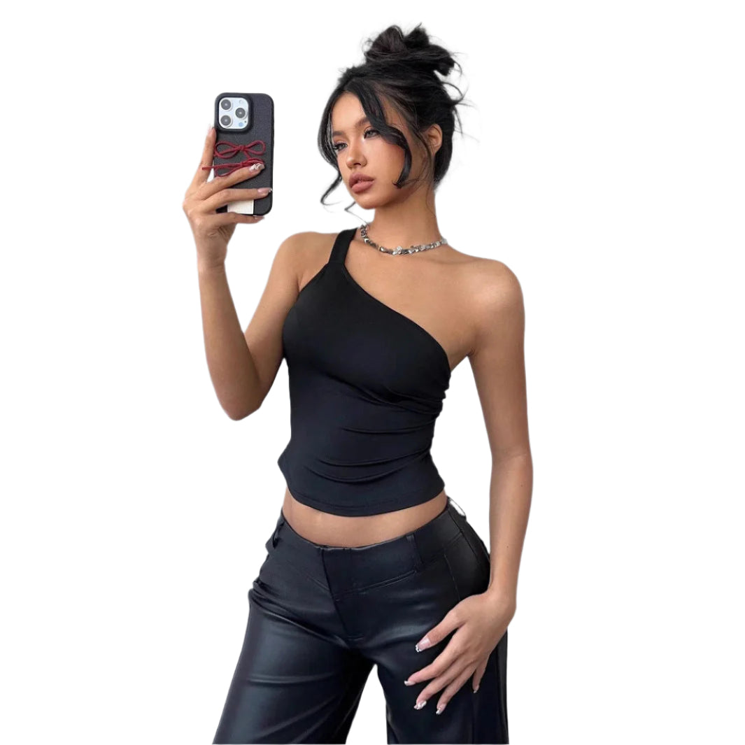 Ayla - Tanktop med asymmetrisk halsudskæring