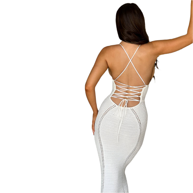 Luna - Dame strikket sommerkjole