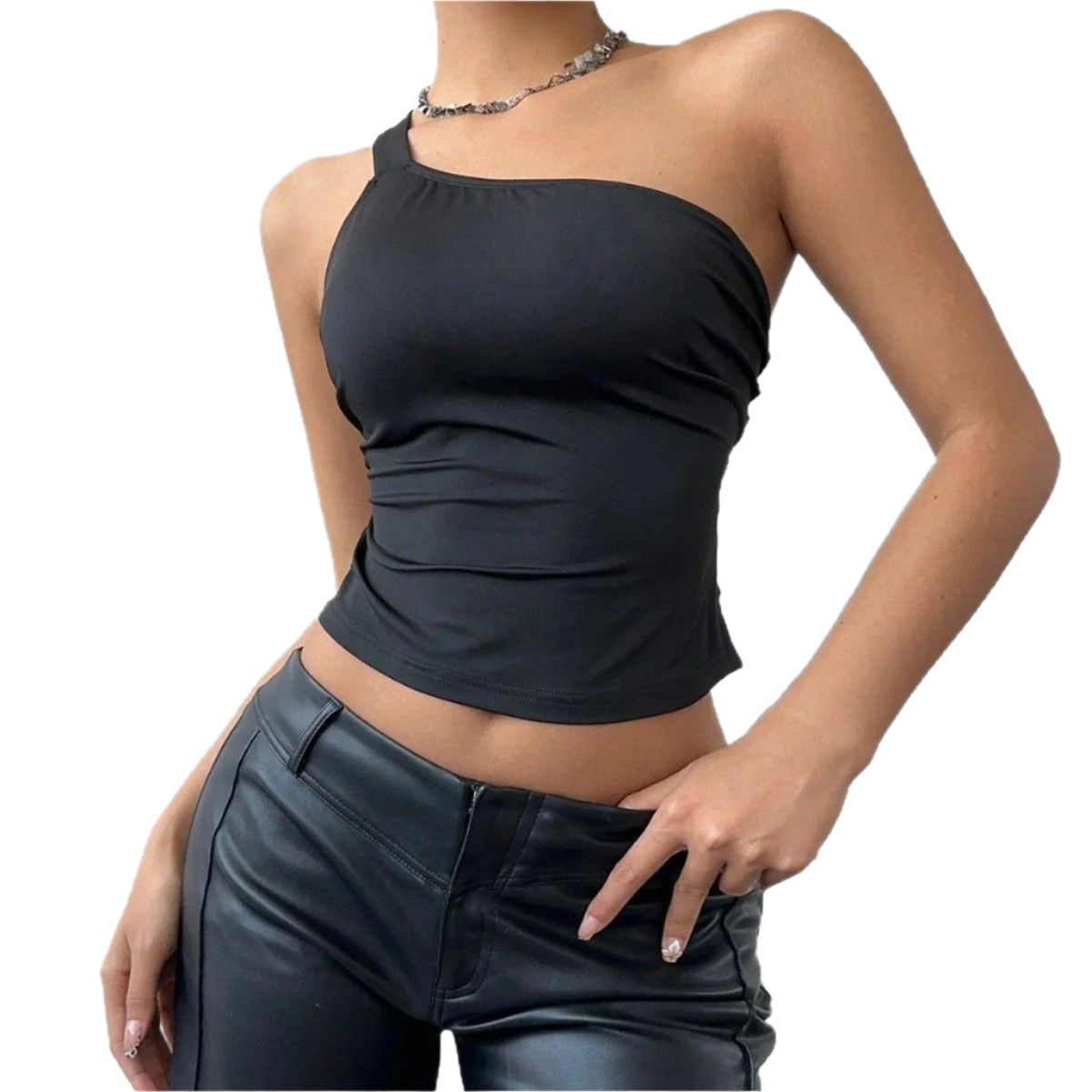 Ayla - Tanktop med asymmetrisk halsudskæring