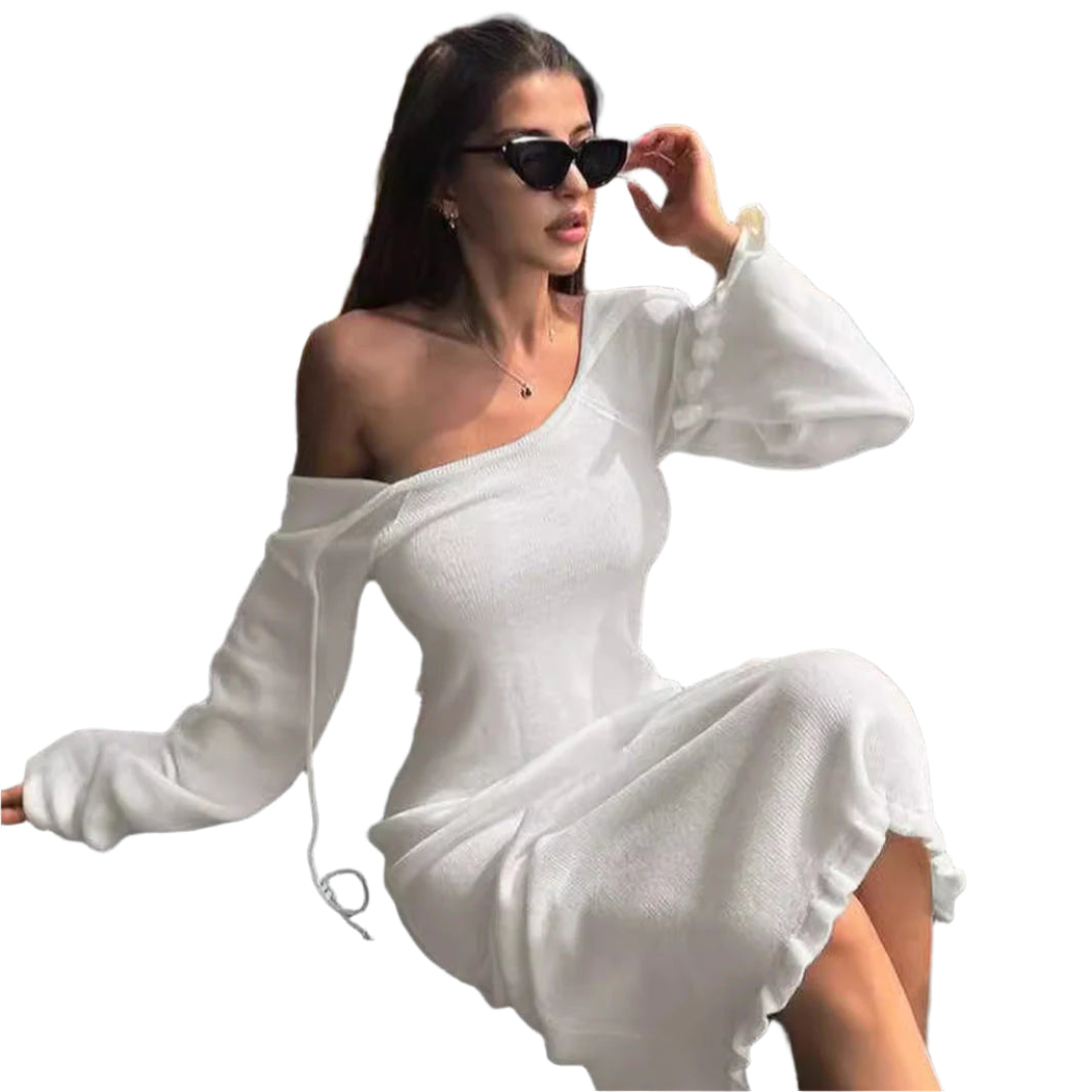 Nicole - Maxikjole med brede ærmer