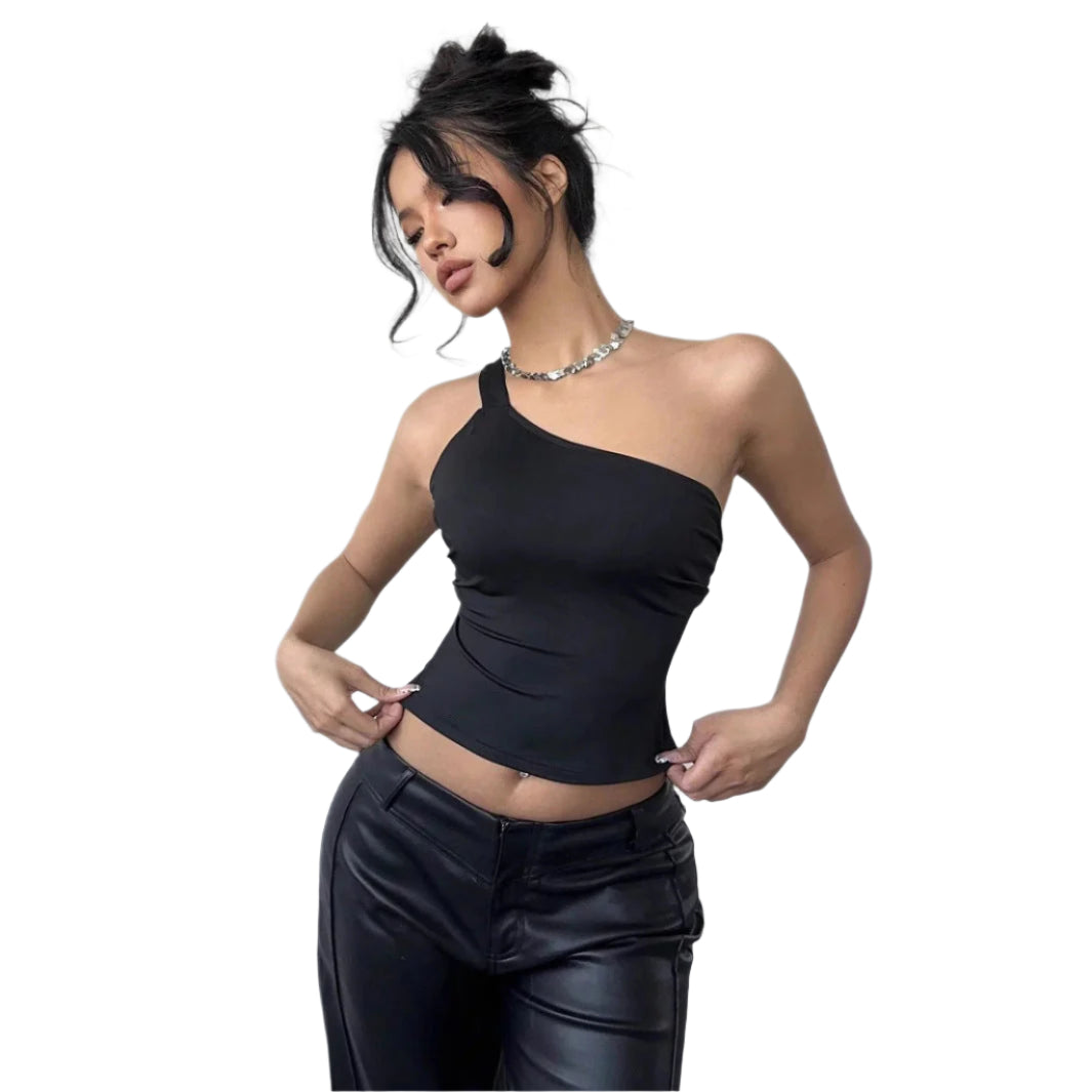 Ayla - Tanktop med asymmetrisk halsudskæring
