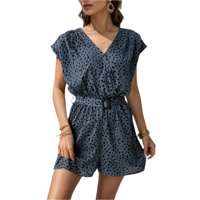 Jenna - Moderne jumpsuit med leopardprint