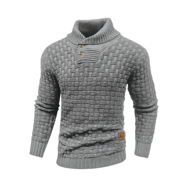 William - Strikket sweater med knapper-1