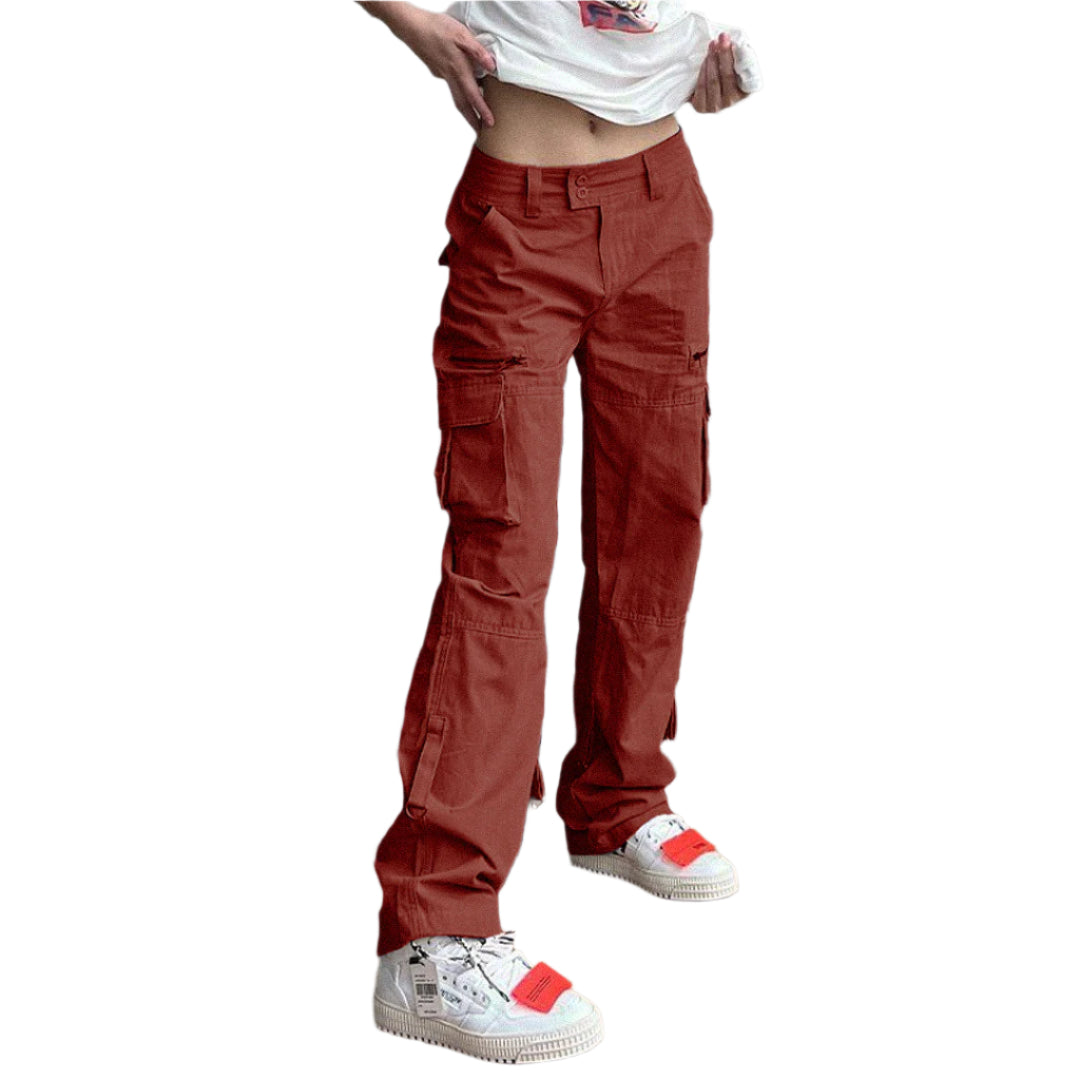 Penelope - Cargobukser med afslappet pasform