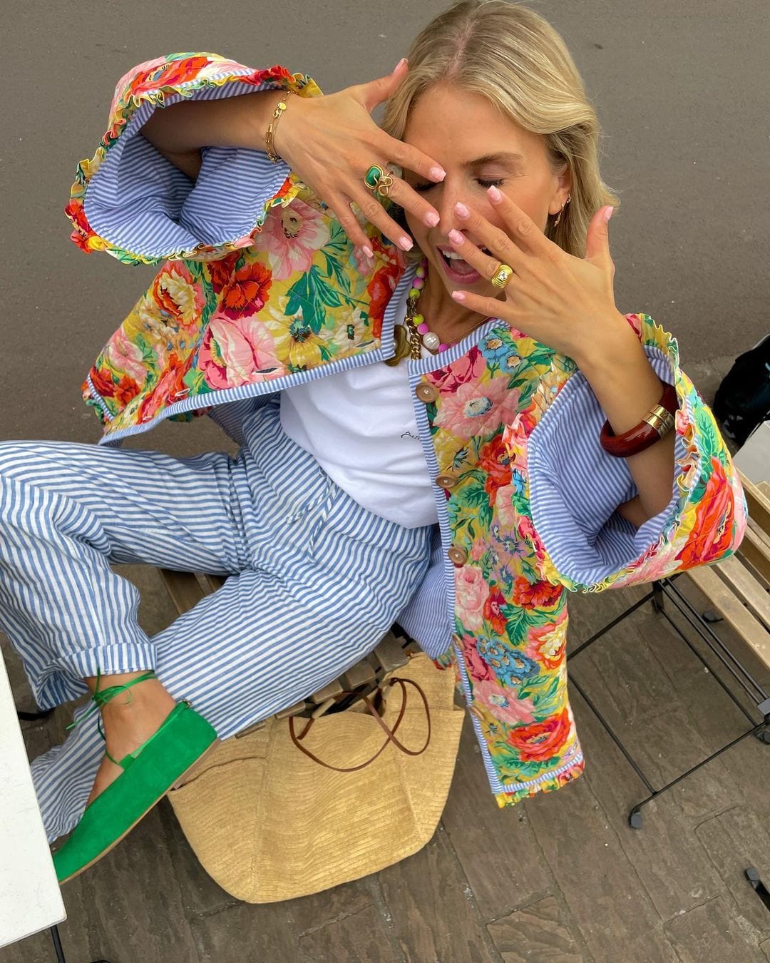 Savanna - Smuk blomstret jakke