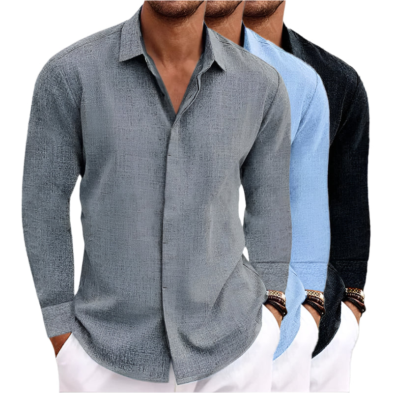 Ross - Amsterdam langærmet skjorte i hør