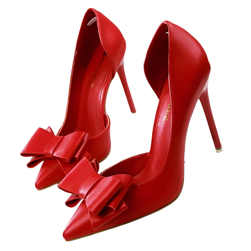 Nathalia – Elegante højhælede pumps med sløjfe