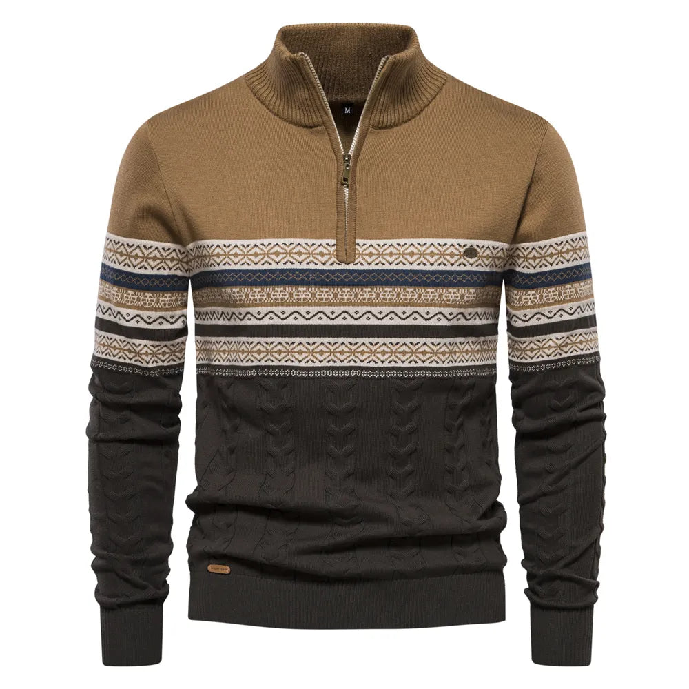 Sverre | Retro Halfzip Sweater til mænd
