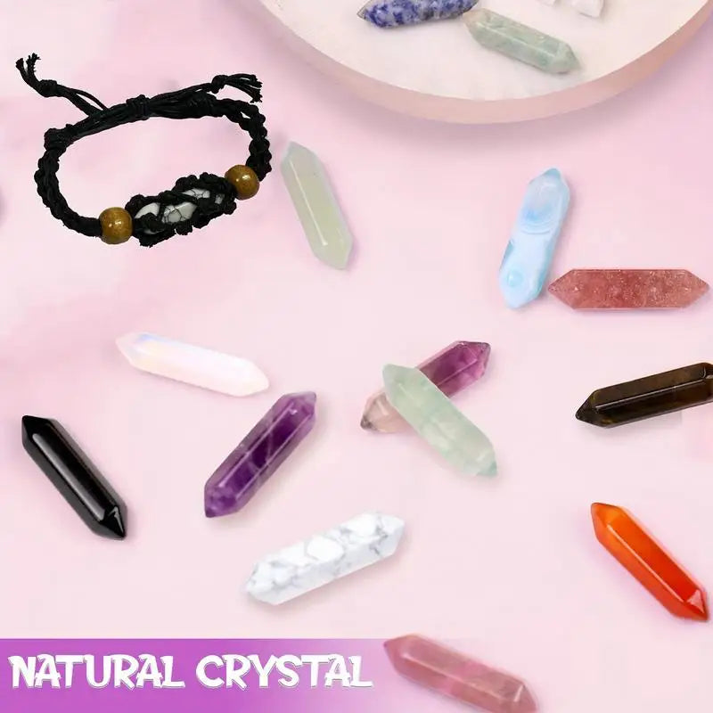 Adventskalender – krystalhalskæde med 24 sten