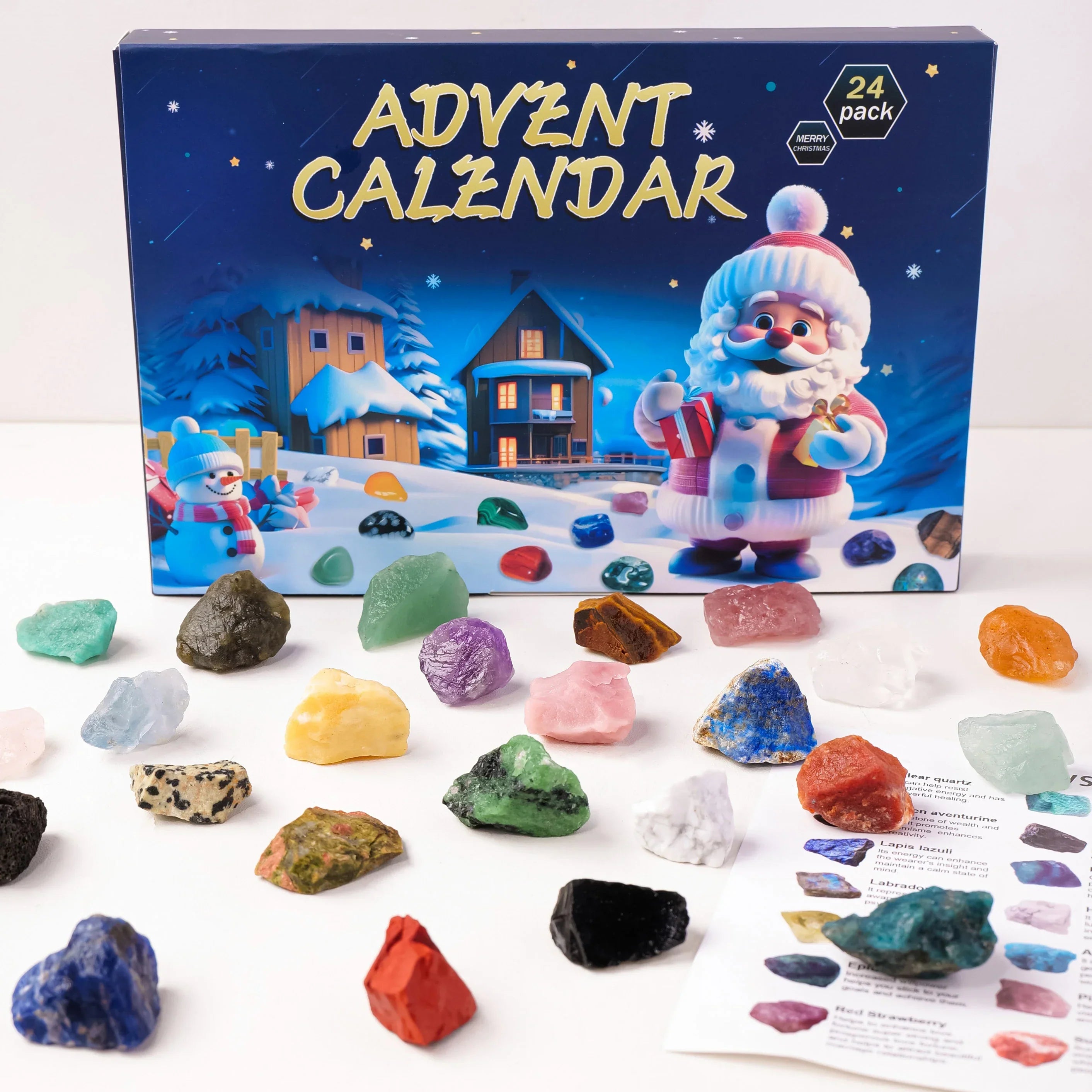 Adventskalender med krystalsten