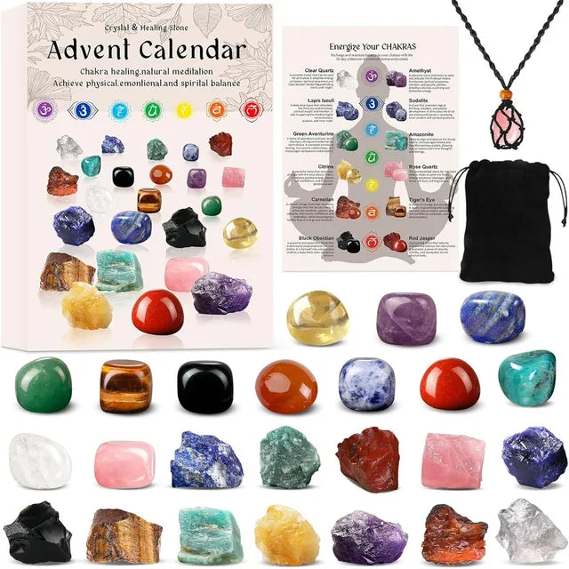 24-dages sten- og krystal-adventskalender