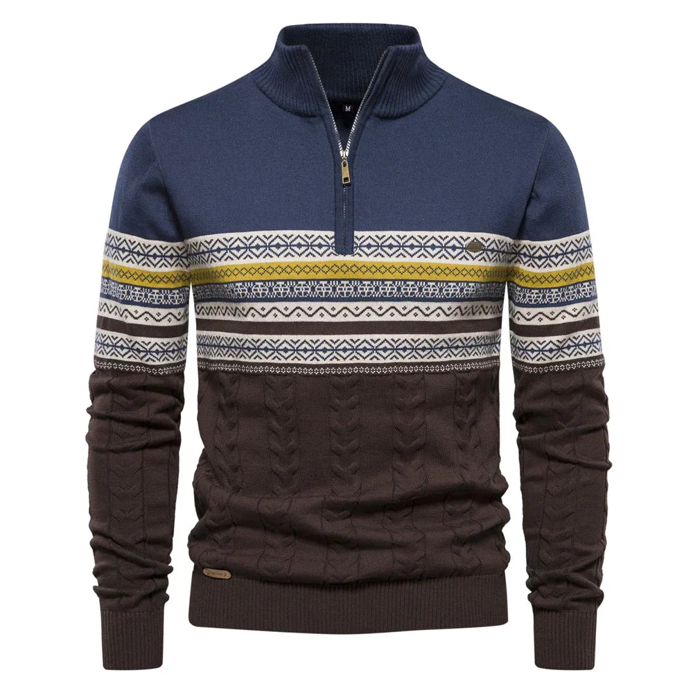 Sverre | Retro Halfzip Sweater til mænd