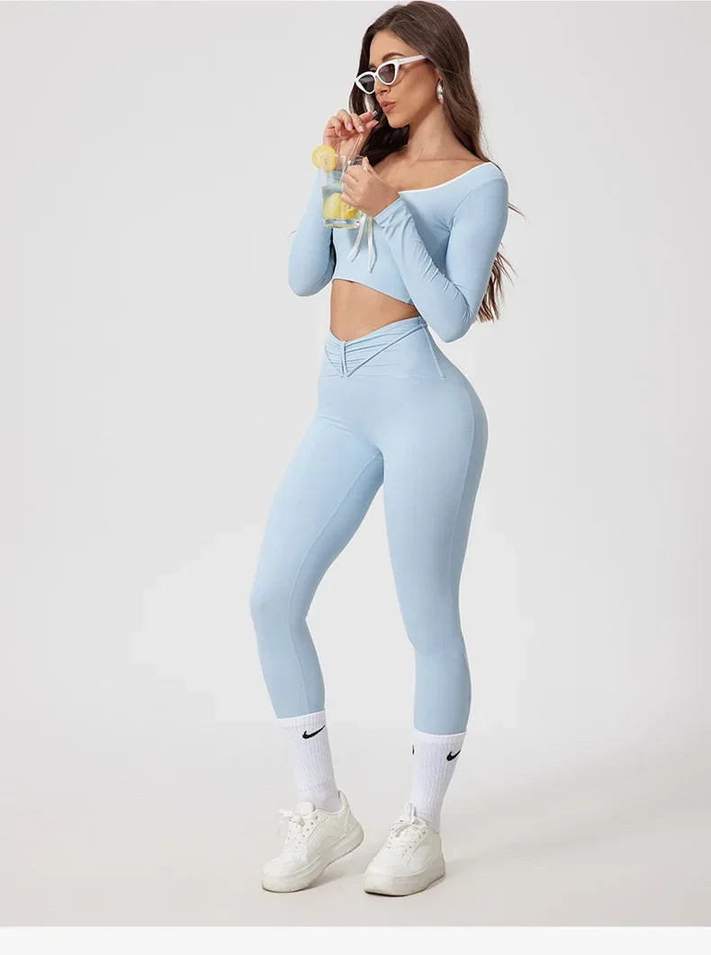 Danica - Workout top og leggings sæt