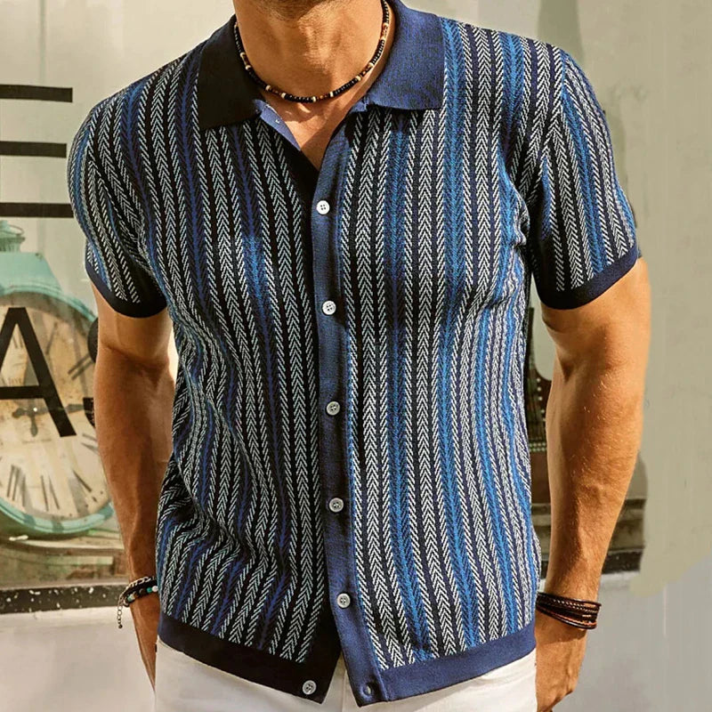 Sander – Klassisk Polo med Chevron-striber