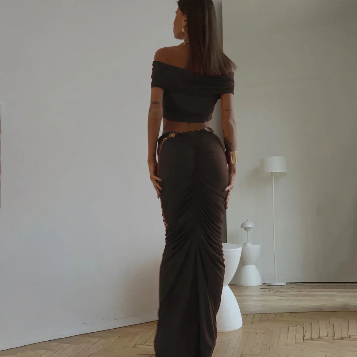 Marielle - Elegant todelt kjolesæt