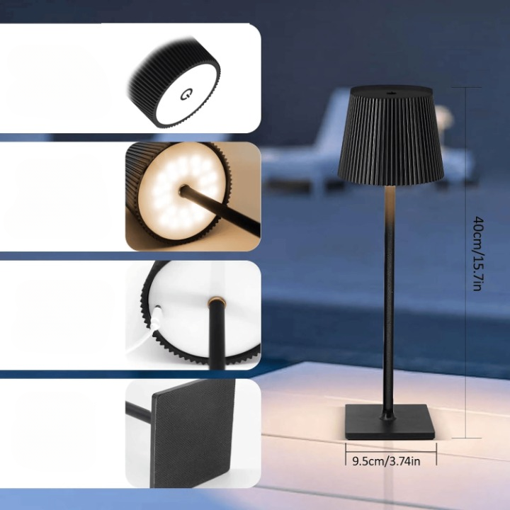Klassisk LED-bordlampe med sensor