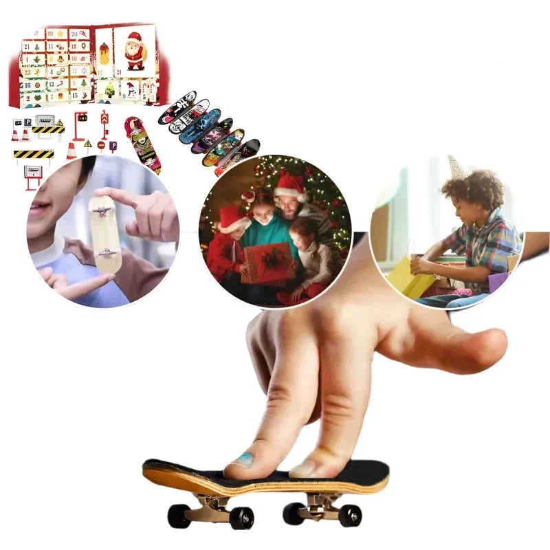 24-dages fingerskateboard adventskalender