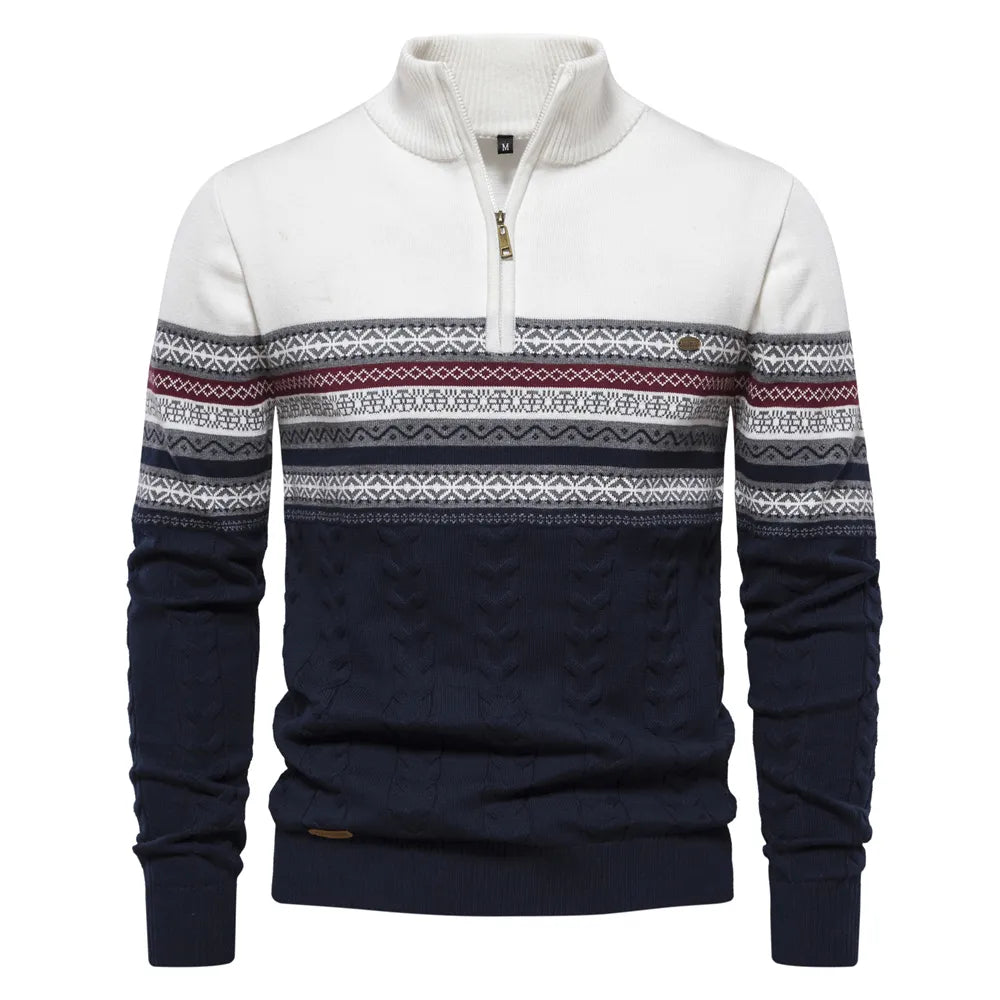 Sverre | Retro Halfzip Sweater til mænd