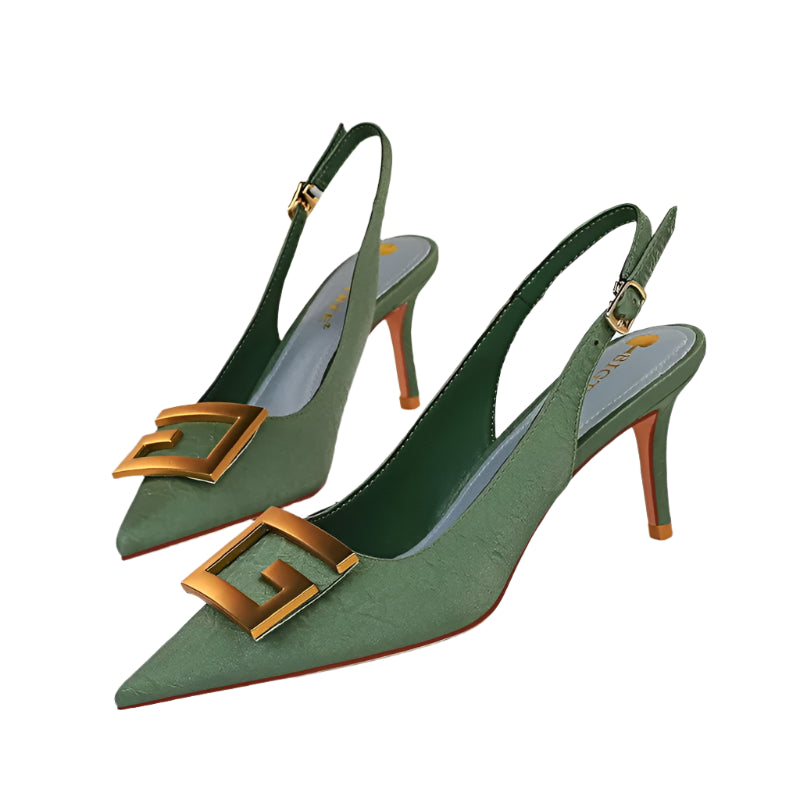 Myline – Justerbare hæle med Slingback Strap