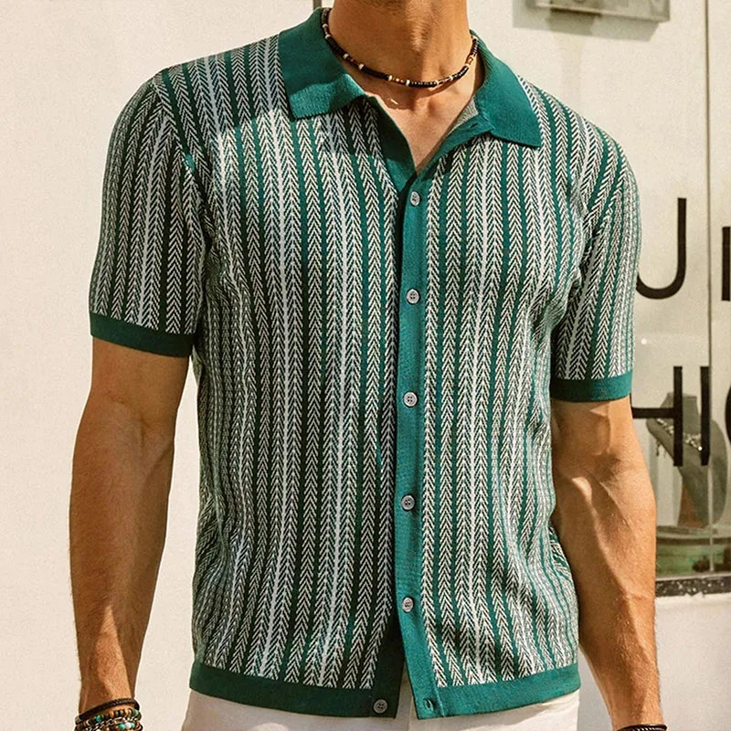 Sander – Klassisk Polo med Chevron-striber
