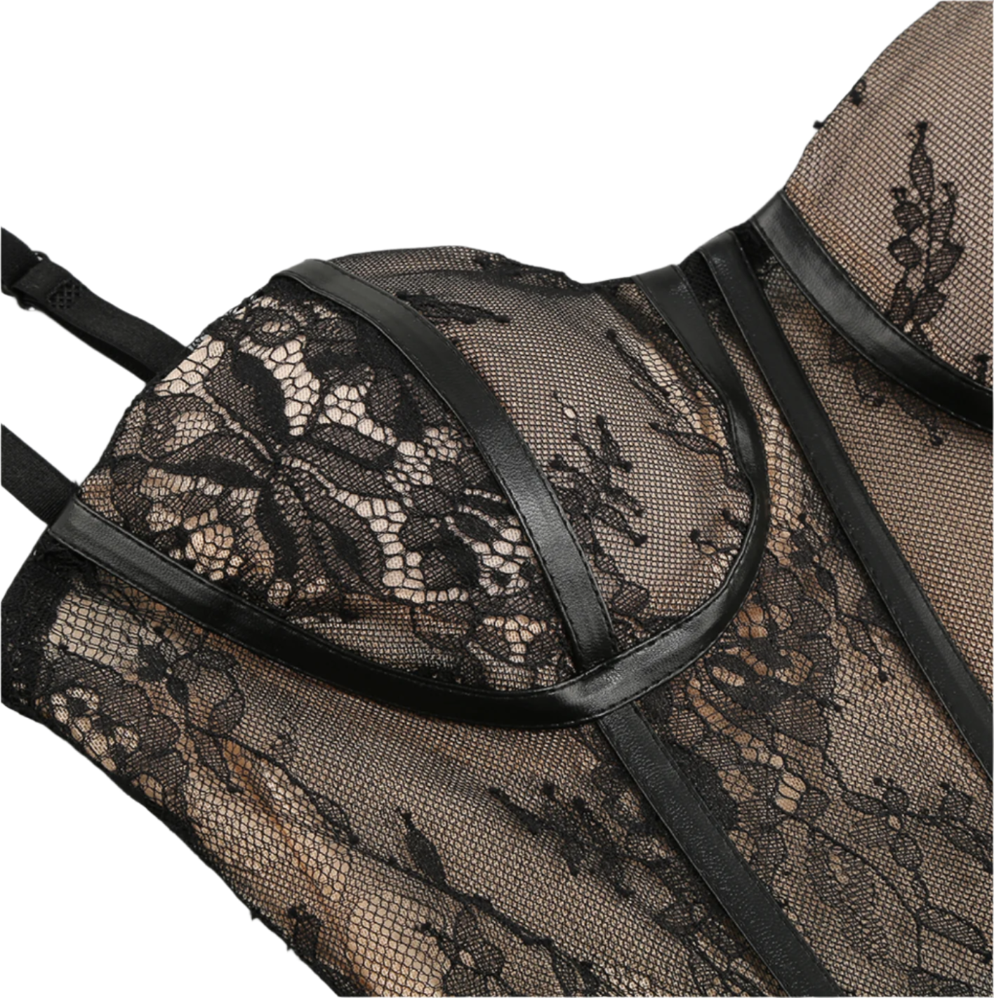 Misha - Blomstret kæreste med halsudskæring Cocktailkjole i korsetstil