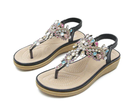 Ivanna - Bohemeagtige, afslappede sandaler