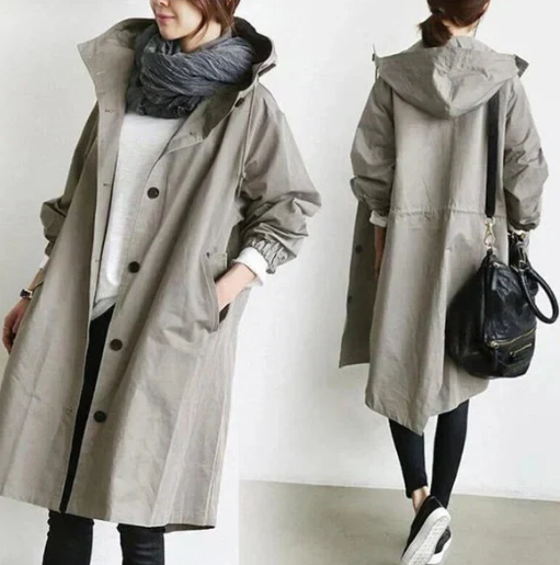 Lang og komfortabel jakke med stil Amelia