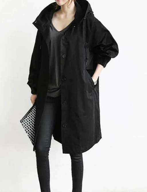 Lang og komfortabel jakke med stil Amelia