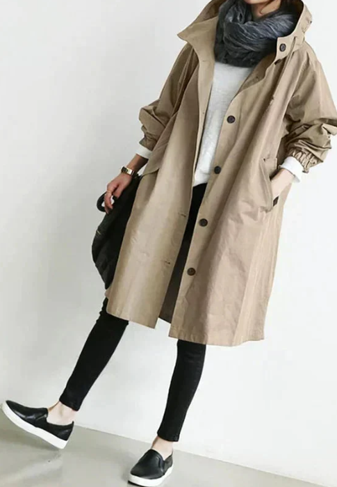 Lang og komfortabel jakke med stil Amelia