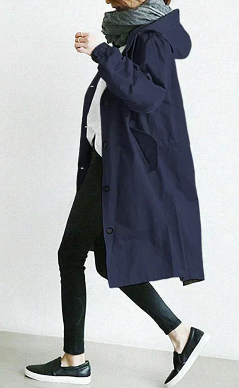 Lang og komfortabel jakke med stil Amelia