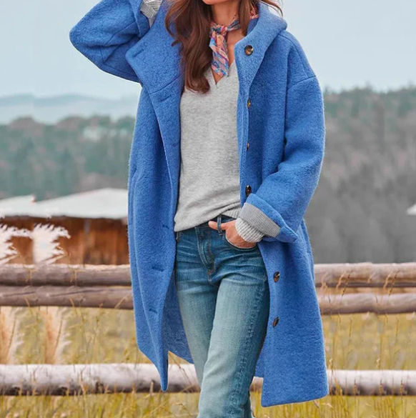 Crissa | Lang hættetrøje til kvinder