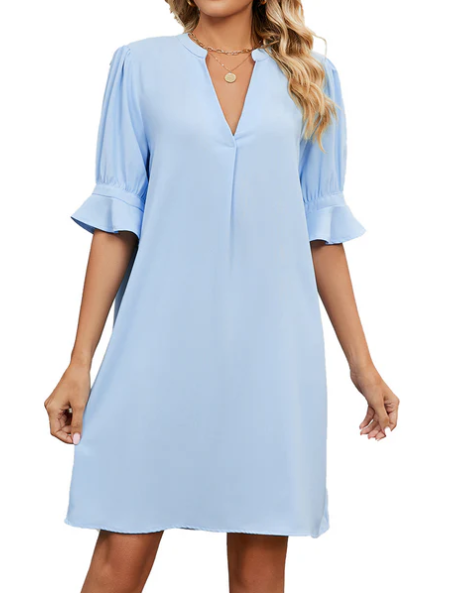 Elouisa | Mini sommerkjole med V-udskæring