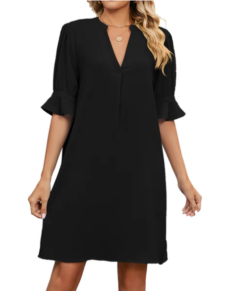 Elouisa | Mini sommerkjole med V-udskæring