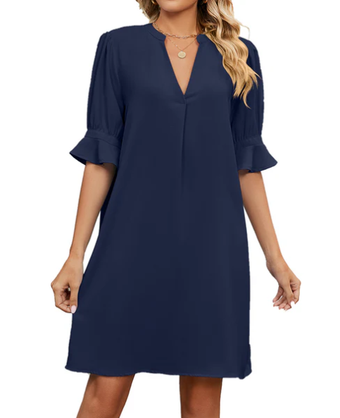 Elouisa | Mini sommerkjole med V-udskæring