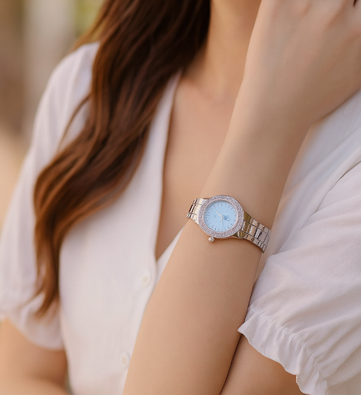 Lira – Elegant Dameur i Quartz, Vandafvisende Design