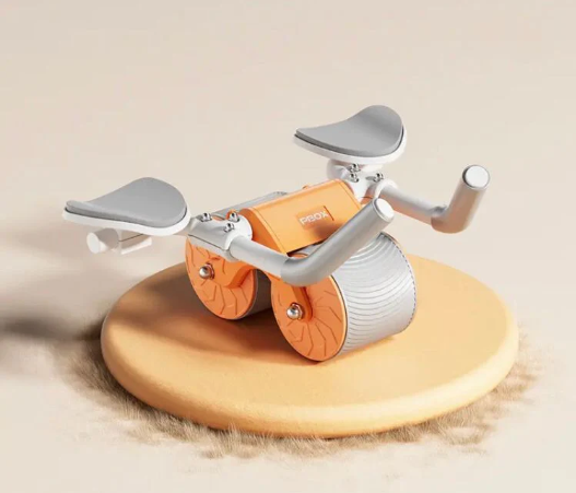 Ab-hjul med albuestøtte Automatisk rebound-mavetræner