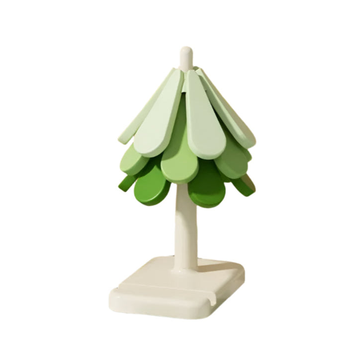 Træ Design Stativ Silikone Coaster 3 stk Sæt