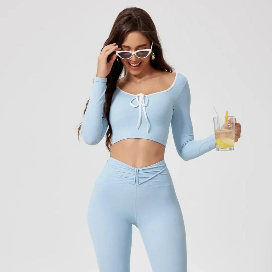 Danica - Workout top og leggings sæt