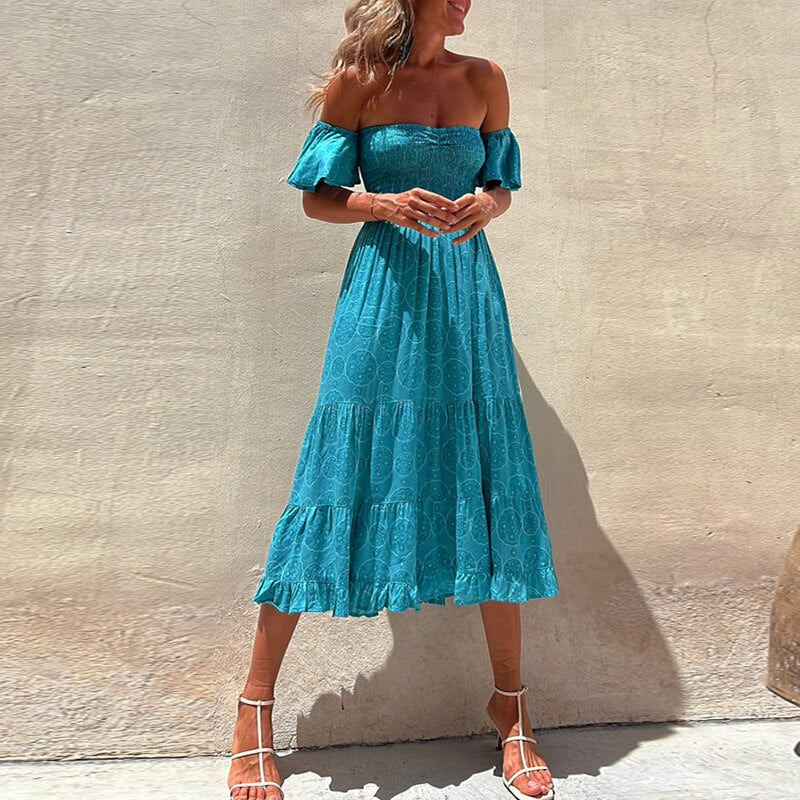 Variant image for Wolff | Elegant midi-jurk | Flatterende pasform i blødt materiale-1