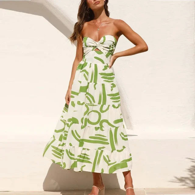 Selma - Midikjole uden stropper