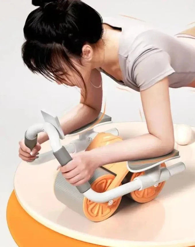 Ab-hjul med albuestøtte Automatisk rebound-mavetræner