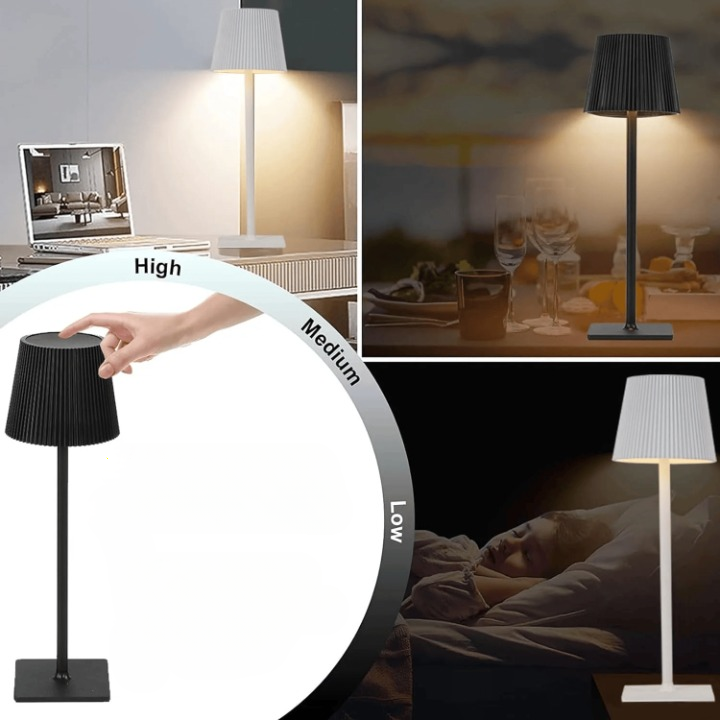 Klassisk LED-bordlampe med sensor
