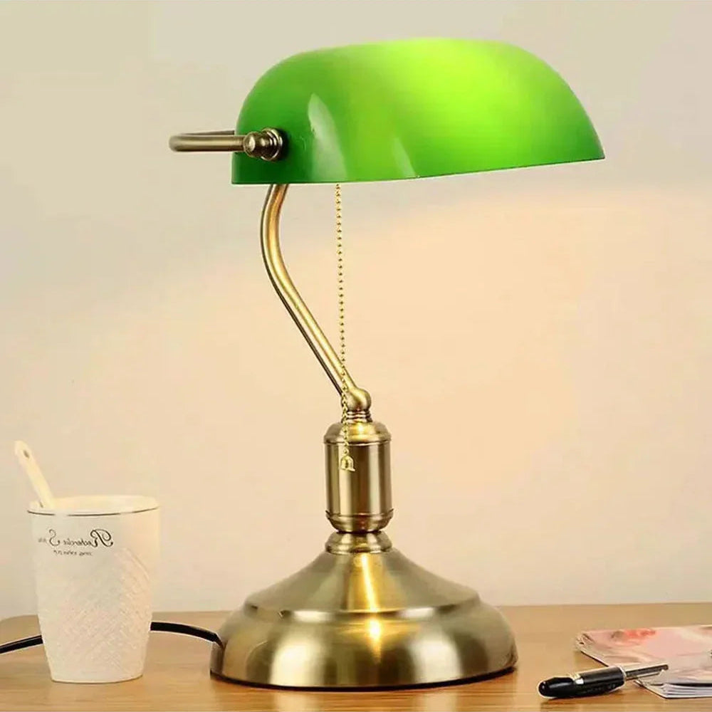 Eclipta – Vintage Banker-lampe