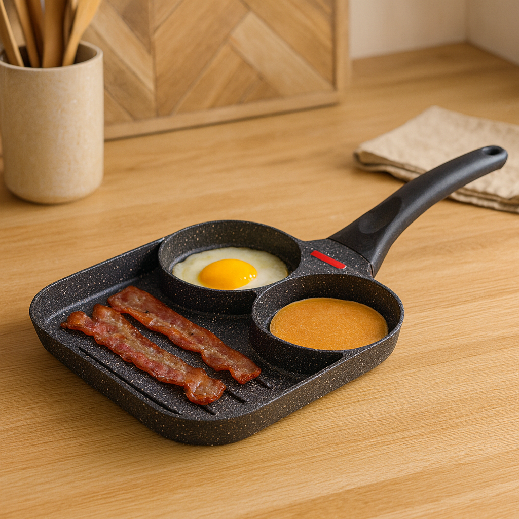 SizzleSplit – 3-i-1 bradepande med opdelte sektioner