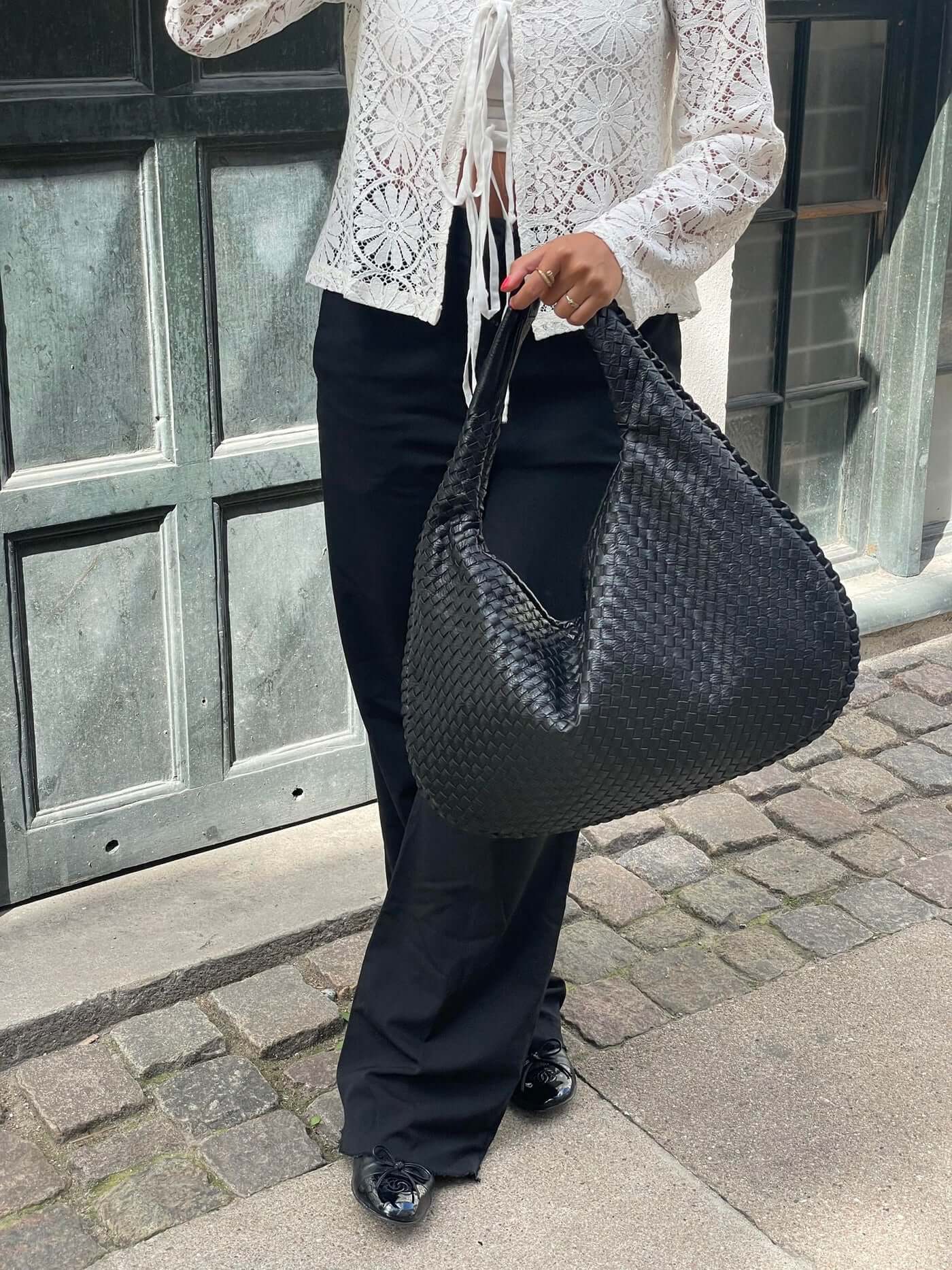 Jackie vævet taske
