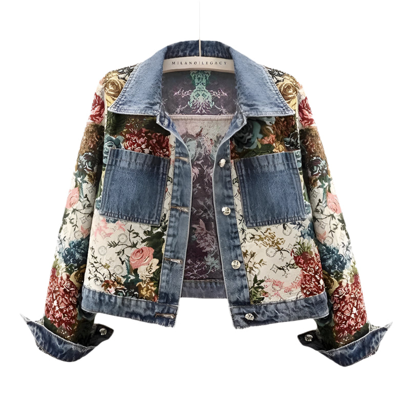 Dolly - Blossom denimjakke