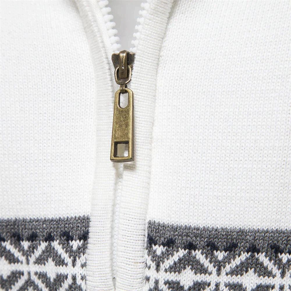 Sverre | Retro Halfzip Sweater til mænd