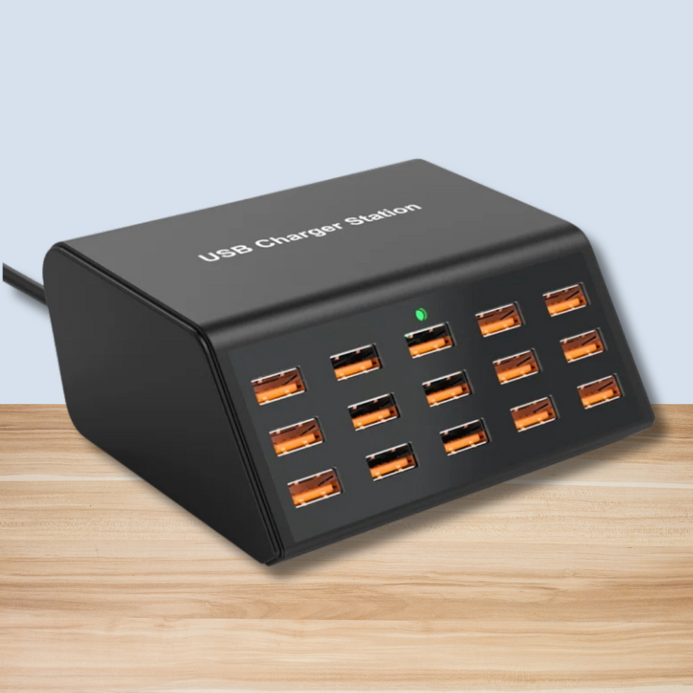 ChargeStream – 15-ports ladestation med 100W output