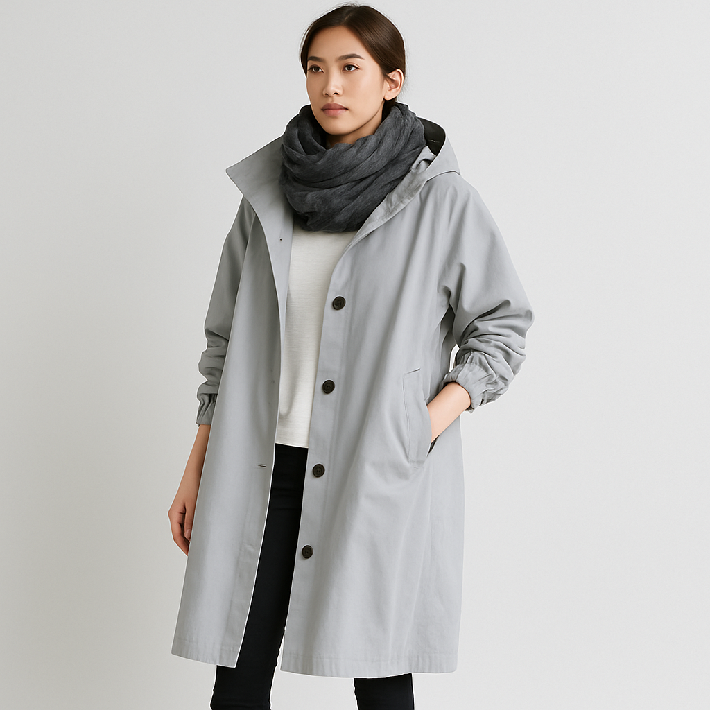 Vellora elegant, vandtæt trenchcoat